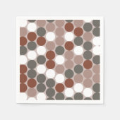 Serviette En Papier Motif à points rétro (Devant)