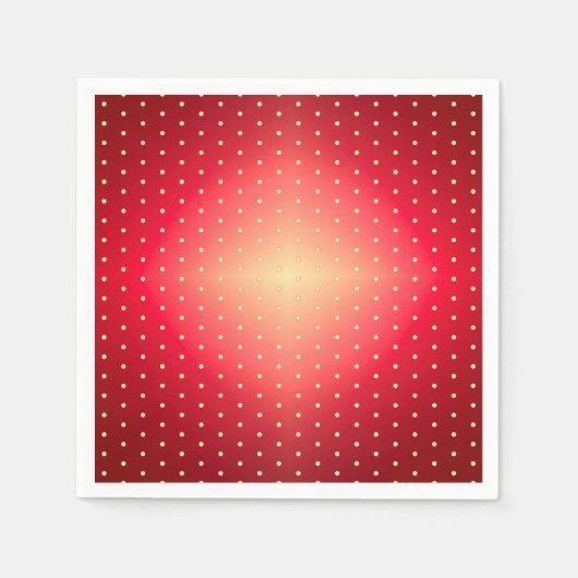 Serviette En Papier Motif à pois rouge (Devant)