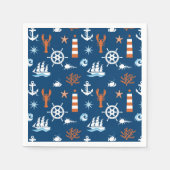 Serviette En Papier Motif à thème marin (Devant)