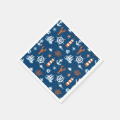 Serviette En Papier Motif à thème marin (Coin)