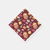 Serviette En Papier Motif à vin (Coin)