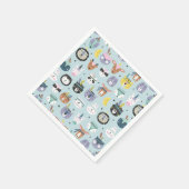 Serviette En Papier Motif à visage tribal migte (Coin)