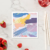 Serviette En Papier motif Abstrait (En situation)