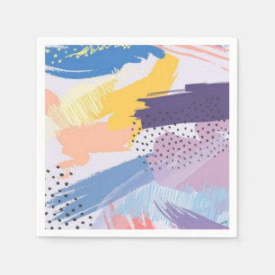 Serviette En Papier motif Abstrait