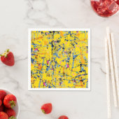 Serviette En Papier motif Abstrait (En situation)