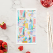Serviette En Papier motif Abstrait (En situation)