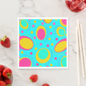 Serviette En Papier Motif Abstrait (En situation)