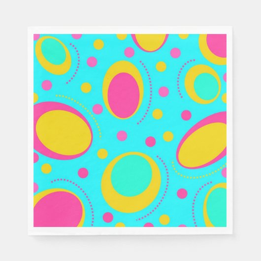Serviette En Papier Motif Abstrait (Devant)