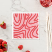 Serviette En Papier motif abstrait (En situation)