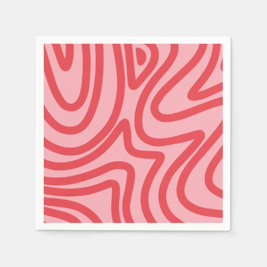 Serviette En Papier motif abstrait (Devant)