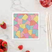Serviette En Papier motif Abstrait (En situation)