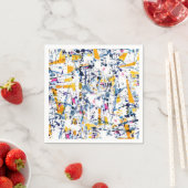 Serviette En Papier motif Abstrait (En situation)