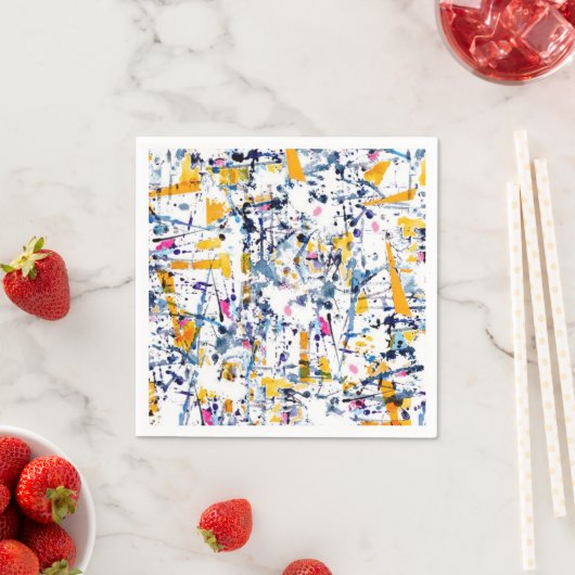 Serviette En Papier motif Abstrait (En situation)