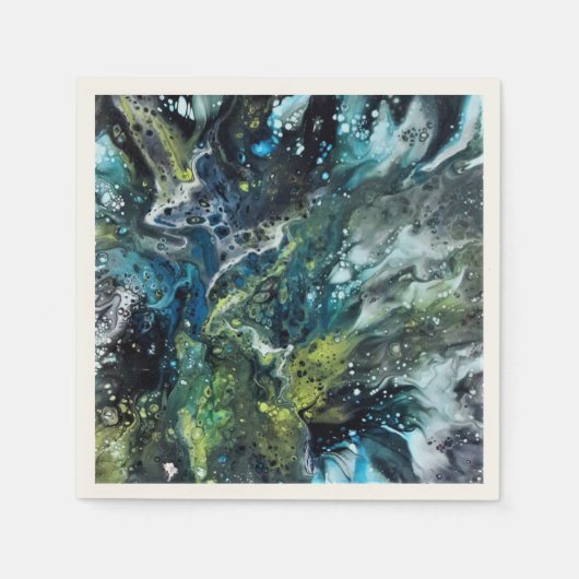 Serviette En Papier Motif abstrait. Anetka. (Devant)