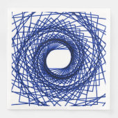 Serviette En Papier motif Abstrait - bleu (Devant)