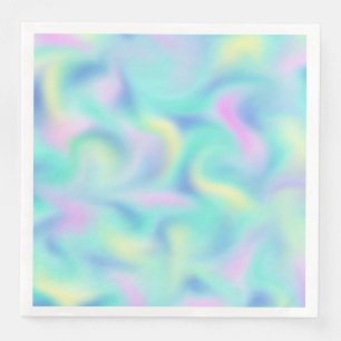 Serviette En Papier Motif Abstrait Blurred Pretty Pastel Swirls