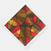 Serviette En Papier Motif abstrait coloré (Coin)