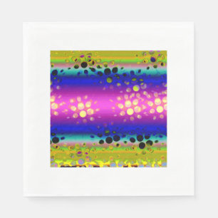 Serviette En Papier Motif Abstrait coloré