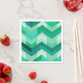 Serviette En Papier motif Abstrait de Chevron à Greens (En situation)