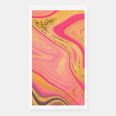 Serviette En Papier motif abstrait marbré (Devant)