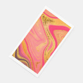 Serviette En Papier motif abstrait marbré (Coin)