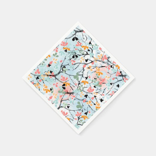 Serviette En Papier motif Abstrait, motif d'automne (Coin)