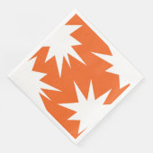 Serviette En Papier motif Abstrait - orange (Coin)