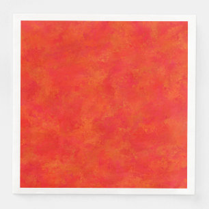 Serviette En Papier Motif Abstrait Orange Rouge