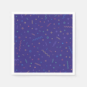 Serviette En Papier Motif Abstrait rétro