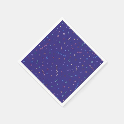 Serviette En Papier Motif Abstrait rétro (Coin)