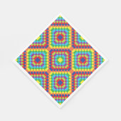 Serviette En Papier Motif Abstrait rétroactif (Coin)