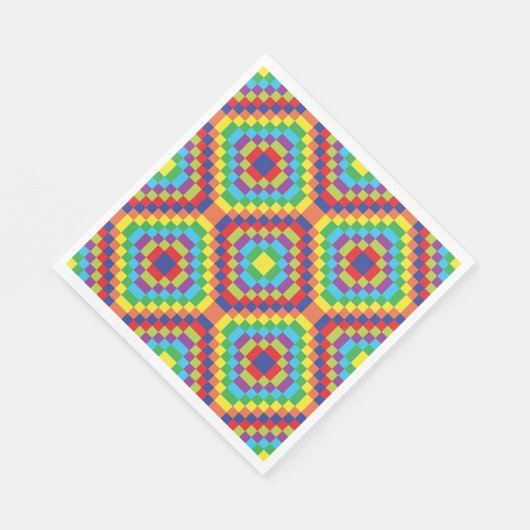Serviette En Papier Motif Abstrait rétroactif (Coin)