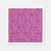 Serviette En Papier Motif Abstrait violet et rose (Devant)