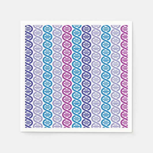 SERVIETTE EN PAPIER MOTIF ADN (Devant)