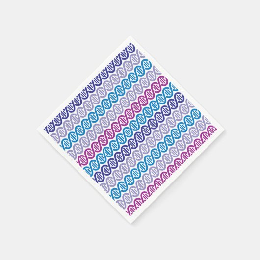 SERVIETTE EN PAPIER MOTIF ADN (Coin)