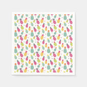 Serviette En Papier Motif amusant ananas (Devant)