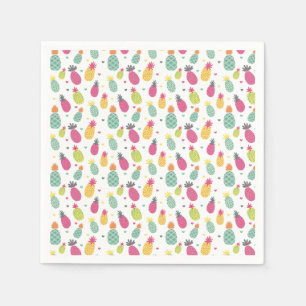 Serviette En Papier Motif amusant ananas