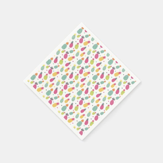 Serviette En Papier Motif amusant ananas (Coin)