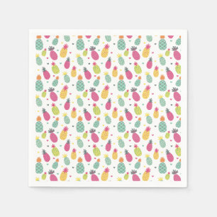 Serviette En Papier Motif amusant de l'ananas