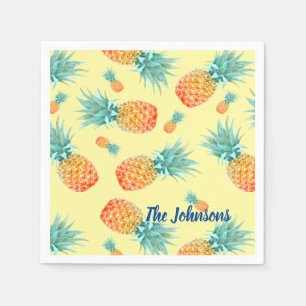 Serviette En Papier Motif ananas