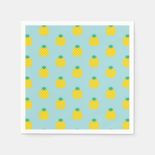 Serviette En Papier Motif ananas (Devant)