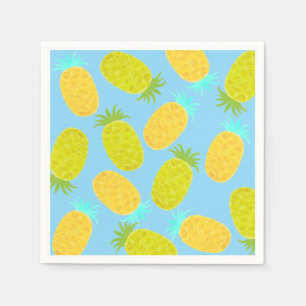 Serviette En Papier Motif Ananas Océan Ciel