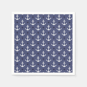 Serviette En Papier Motif Ancre mignon
