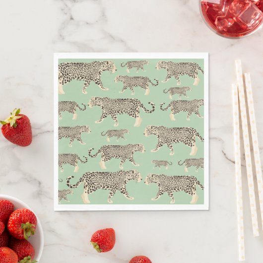 Serviette En Papier Motif animal Jungle Jaguar (En situation)