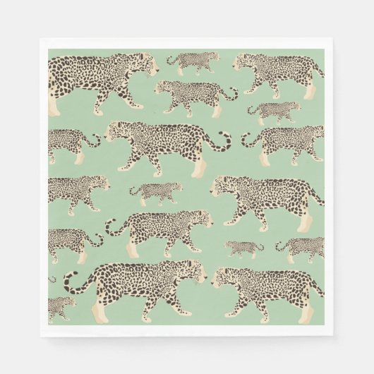Serviette En Papier Motif animal Jungle Jaguar (Devant)