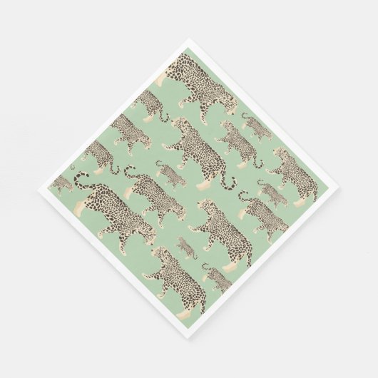 Serviette En Papier Motif animal Jungle Jaguar (Coin)
