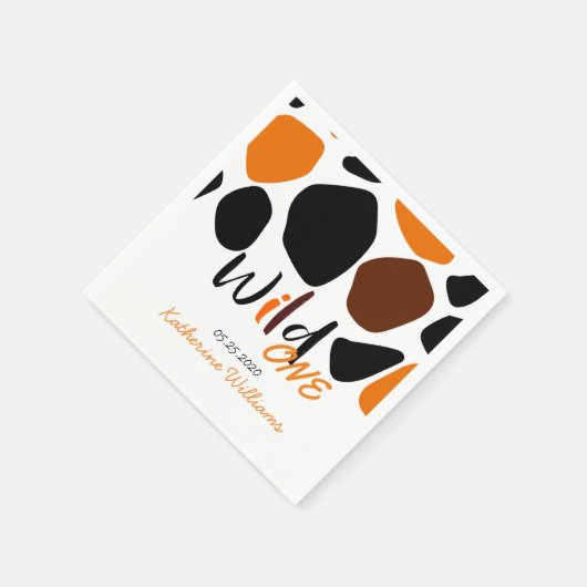 Serviette En Papier Motif animal sauvage papier d'anniversaire Napkin (Coin)