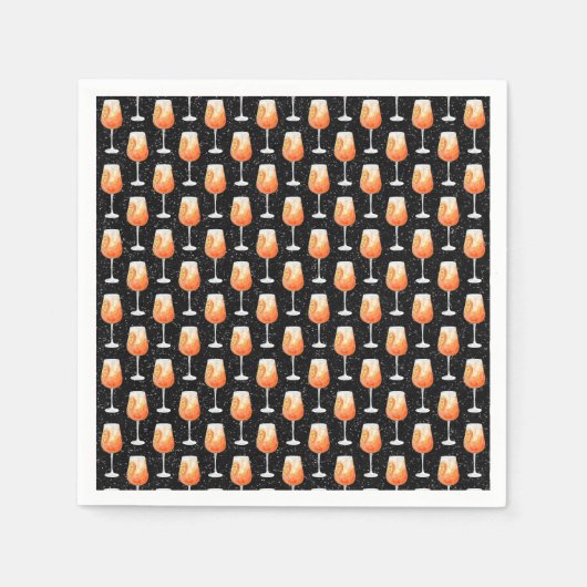 Serviette En Papier Motif Aperol Spritz (Devant)