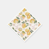 Serviette En Papier Motif aquarelle Citrus & Myrtille (Coin)