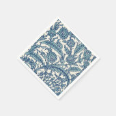 Serviette En Papier Motif arabe Floral Orné Bleu (Coin)